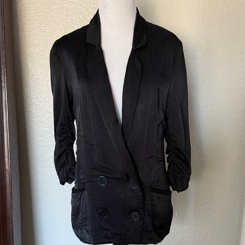 Black Swan Satin Blazer